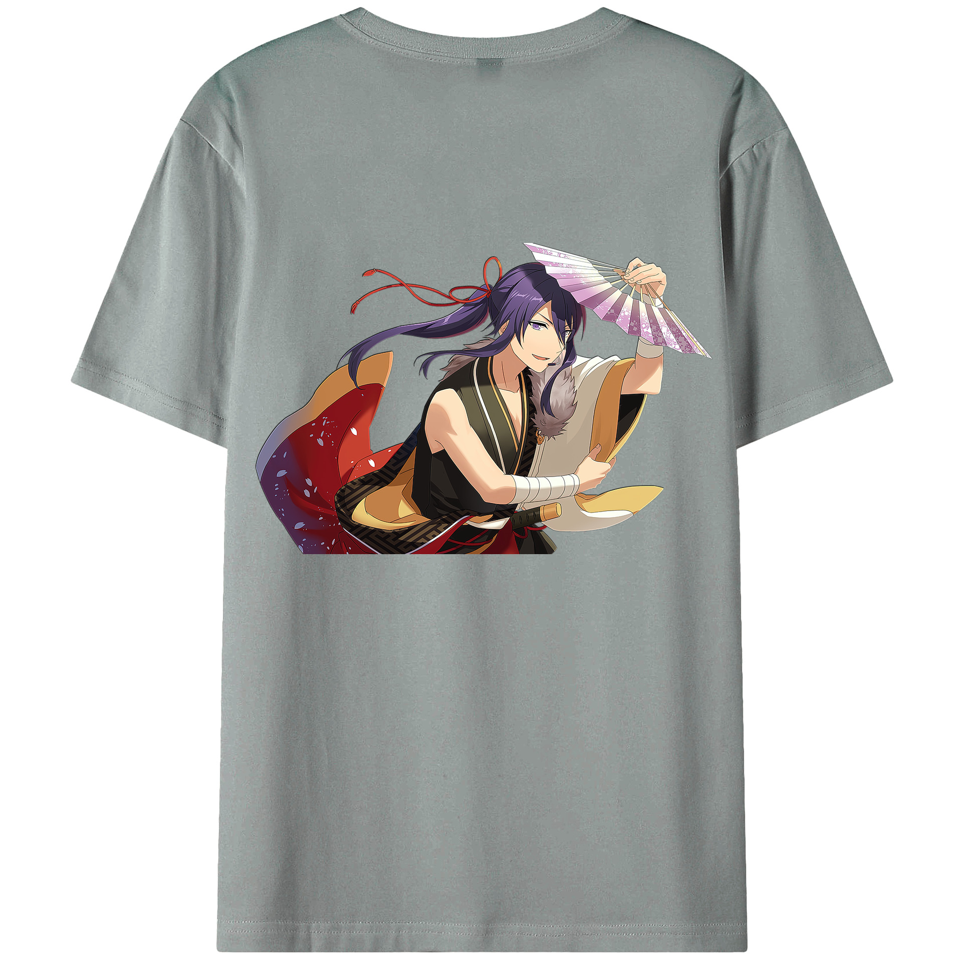 （画像用） あんさんぶるスターズ! Ensemble Stars 綿100％ メンズ半袖Tシャツ（バックプリント） 通気性